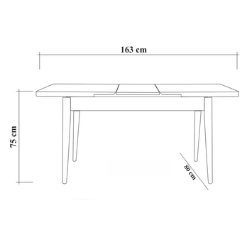 Jedálenská zostava VINA 10 tmavomodrá/orech 13