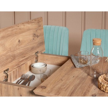 Jedálenská zostava VINA 11 pistáciová/borovica atlantic 5