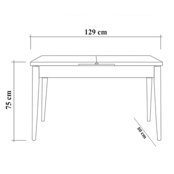 Jedálenská zostava VINA 11 pistáciová/borovica atlantic 12