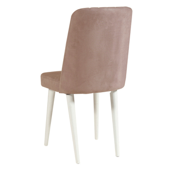 Jedálenská stolička VINA 2 svetlohnedá/biela 2