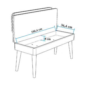 Jedálenská zostava VINA 4 svetlohnedá/borovica atlantic 13