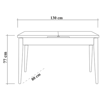 Jedálenská zostava VINA 6 antracitová/borovica atlantic 13