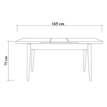 Jedálenská zostava VINA 6 antracitová/borovica atlantic 14