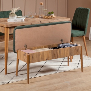 Jedálenská zostava VINA 6 zelená/borovica atlantic 5