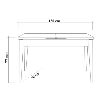 Jedálenská zostava VINA 7 svetlohnedá/orech 8