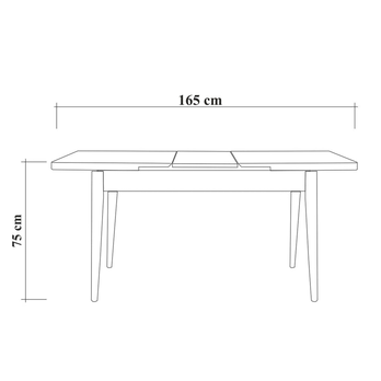 Jedálenská zostava VINA 7 svetlohnedá/orech 9