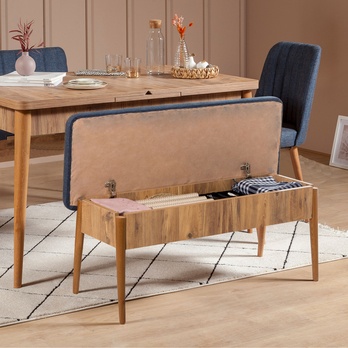 Jedálenská zostava VINA 8 tmavomodrá/borovica atlantic 13