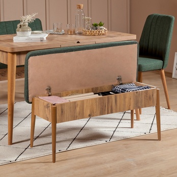 Jedálenská zostava VINA 8 zelená/borovica atlantic 13