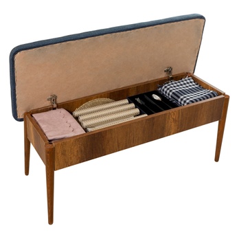 Jedálenská zostava VINA 8 tmavomodrá/orech 6