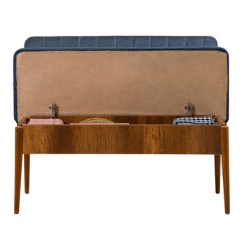 Jedálenská zostava VINA 8 tmavomodrá/orech 9