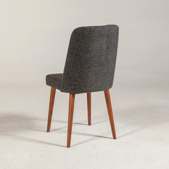 Jedálenská stolička VINA antracitová/orech 2