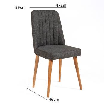 Jedálenská stolička VINA antracitová/borovica atlantic 3