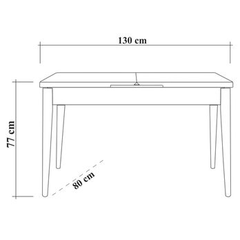 Jedálenský stôl VINA biela 5