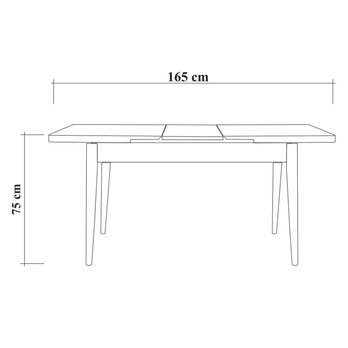 Jedálenský stôl VINA biela 6