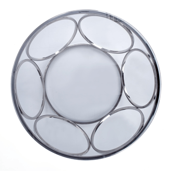 Konferenčný stolík VINES kov/sklo 1