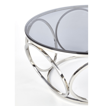 Konferenčný stolík VINES kov/sklo 2