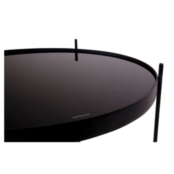 Konferenčný stolík VINIZAO 2 čierna 2