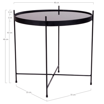 Konferenčný stolík VINIZAO 2 čierna 3