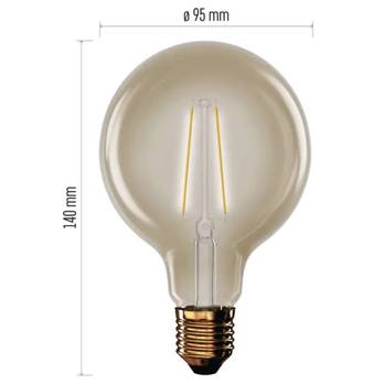 LED žiarovka VINTAGE Z52032 E27, 4,5W, teplá biela 2