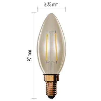 LED žiarovka VINTAGE Z53012 E14, 2,5W, teplá biela 2