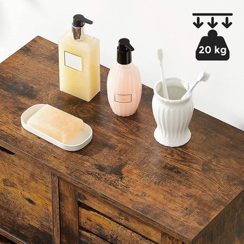 Kúpeľňová skrinka VINTAGE hnedá 3