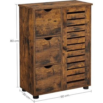 Kúpeľňová skrinka VINTAGE hnedá 6