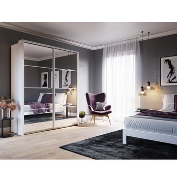 Šatníková skriňa VIOLA biela 1