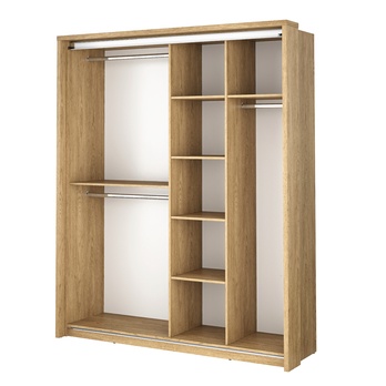 Šatníková skriňa VIOLA dub shetland 2