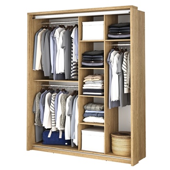 Šatníková skriňa VIOLA dub shetland 3