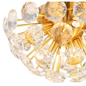 Stropné svietidlo VIRINA zlatá/priesvitná 2