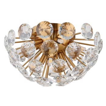 Stropné svietidlo VIRINA zlatá/priesvitná 3