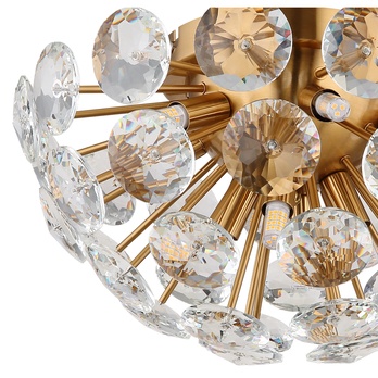 Stropné svietidlo VIRINA zlatá/priesvitná 4