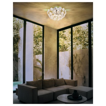 Stropné svietidlo VIRINA strieborná/priesvitná 1