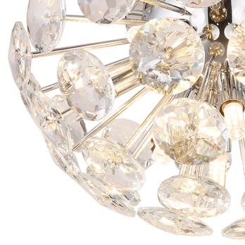 Stropné svietidlo VIRINA strieborná/priesvitná 2