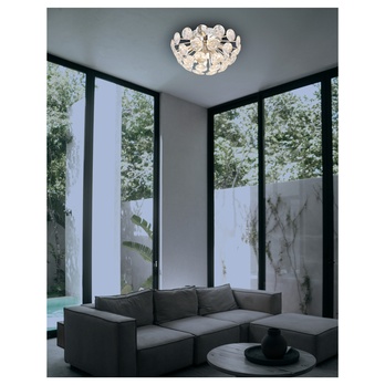 Stropné svietidlo VIRINA strieborná/priesvitná 3