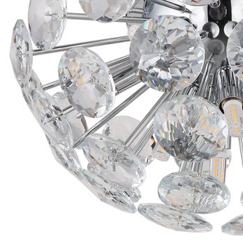 Stropné svietidlo VIRINA strieborná/priesvitná 5