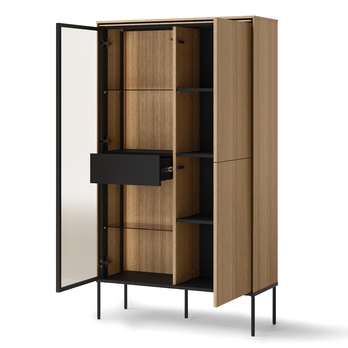 Vitrína VISSO VI-01 dub linear 3