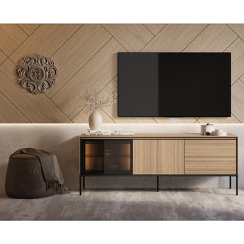 TV stolík VISSO VI-07 dub linear 1