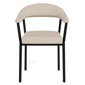 Jedálenská stolička VIVI piesková/matná čierna 2