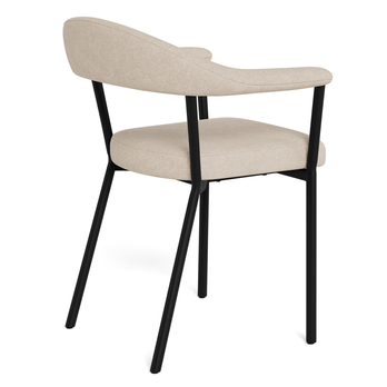 Jedálenská stolička VIVI piesková/matná čierna 4