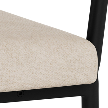 Jedálenská stolička VIVI piesková/matná čierna 6