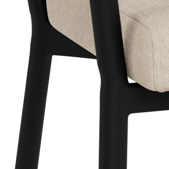 Jedálenská stolička VIVI piesková/matná čierna 7