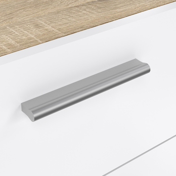 Dvojitá komoda VIVIEN III dub/biela vysoký lesk 5