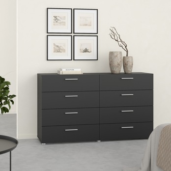 Dvojitá komoda VIVIEN III matná čierna 1