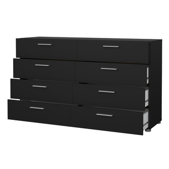 Dvojitá komoda VIVIEN III matná čierna 3