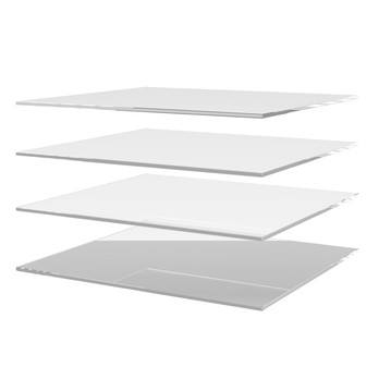 Vkladacie police VIVIENNE sklo, 4 ks 1