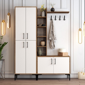 Predsieňová zostava VIYAN 2 orech/biela 4