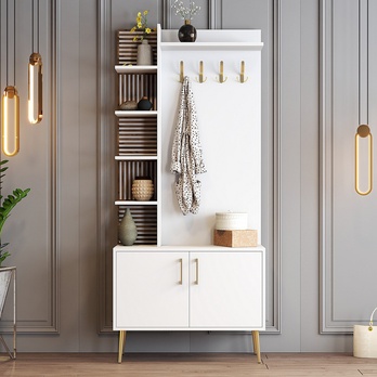 Predsieňová zostava VIYAN 3 biela/zlatá 1