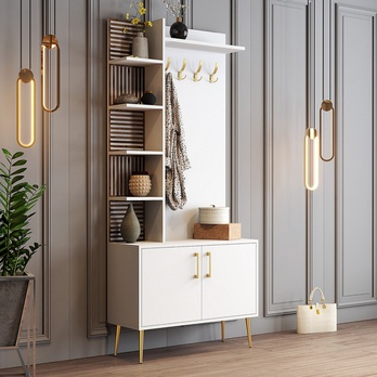 Predsieňová zostava VIYAN 3 biela/zlatá 3