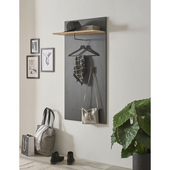 Predsieňový panel VOLANO dub artisan/čierna 1